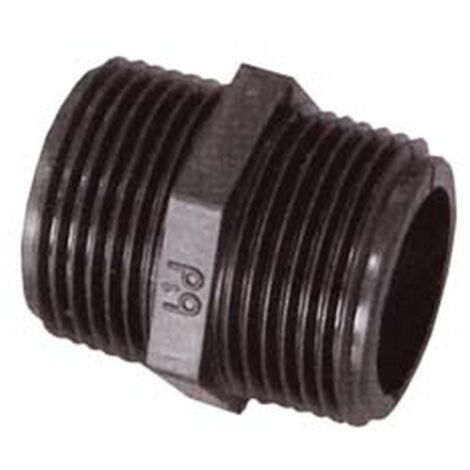 50PZ NIPLES (PP) FILETTATO MASCHIO MASCHIO IN POLIPROPILENE - M 3/4"