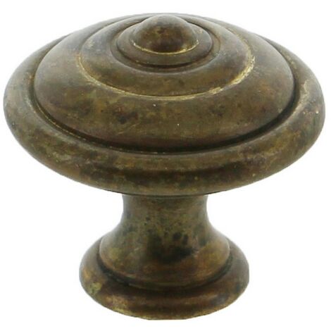 50PZ POMOLO ART. 24499 IN OTTONE FINITURA ANTICO DIAMETRO 25 MM