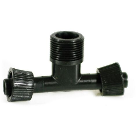50PZ RACCORDO A T PER ALA GOCCIOLANTE FILETTO MASCHIO  mm. 16x16x3/4