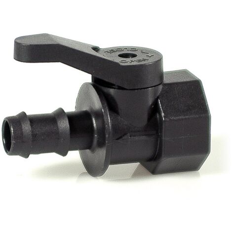 50PZ RACCORDO PER TUBO IN POLIETILENE MINI VALVOLA FILETTO FEMMINA  mm. 16x3/4