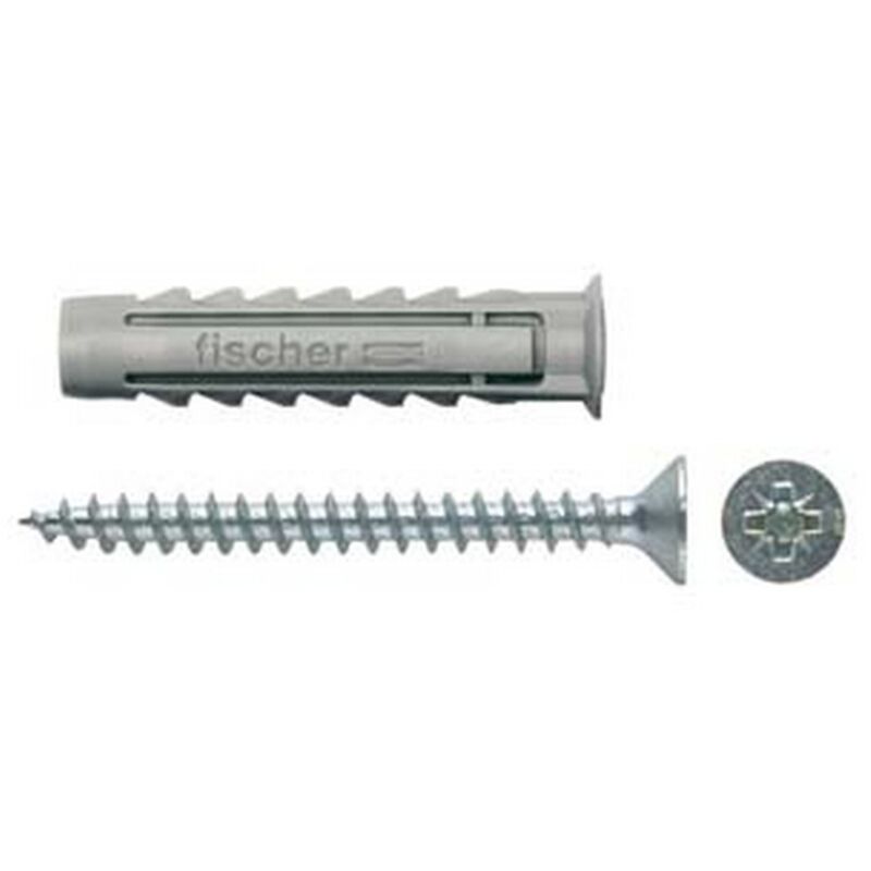 50PZ tassello in nylon con vite sx-s - MM.8X40