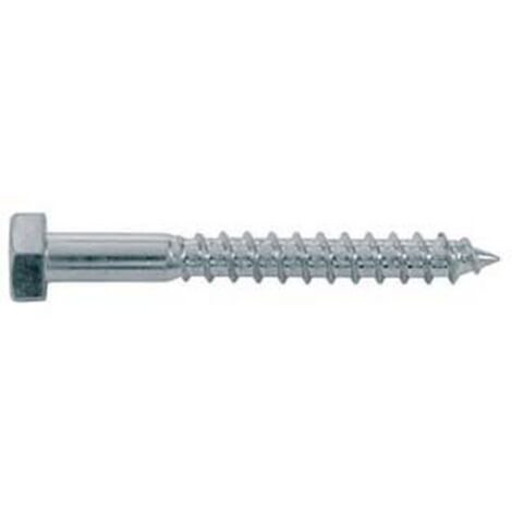 50PZ VITE TIRAFONDI PER LEGNO CLASSE 4.8 DIN-571 UNI-704  - ø mm.10x300