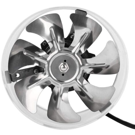 50W 220V 180mm Ventilateur d'Évacuation, Ventilateur D'extraction Silencieux Extracteur d'air Mural Système d'Échappement Ventilation d'Évacuation pour Cuisine, Salle de Bain, Toilette