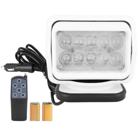 50W LED blanc télécommande bateau voiture projecteur travail projecteur Base magnétique éclairage extérieur