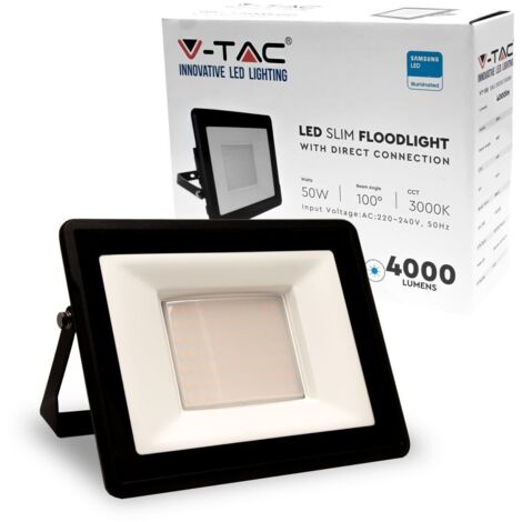 50W LED PROIETTORE SAMSUNG CHIP CORPO NERO 4000K                                                         - Luce NATURALE