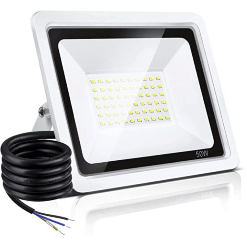 Peny - 50W Projecteur led Extérieur, IP66 étanche Spot led Extérieur 6500K, Super Lumineux 10000LM Blanc led Projecteur d'extérieur pour jardin,