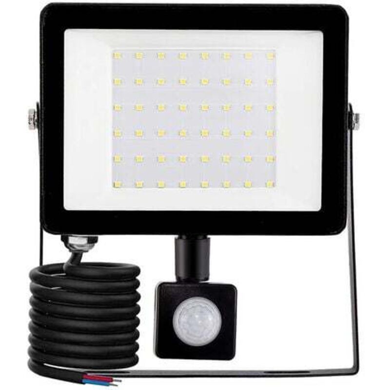 50W Projecteur Led Exterieur Detecteur de Mouvement, 6500K Blanc Froid Super Lumineux Spot Led Exterieur,5000 lm IP66 Etanche Eclairage Exterieur