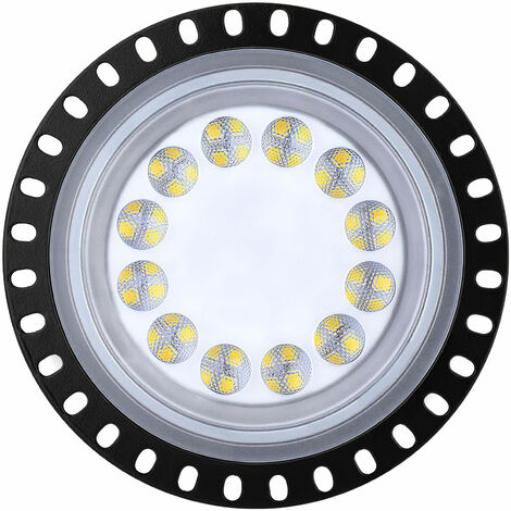 50W UFO LED High Bay Lumière, Projecteur LED Industrielle Éclairage Blanc Froid, Spots LED Baie Haute IP65 Étanche，pourGarage/Usine/Atelier/Parkings/Gymnase Eclairage Intérieur et Extérieur