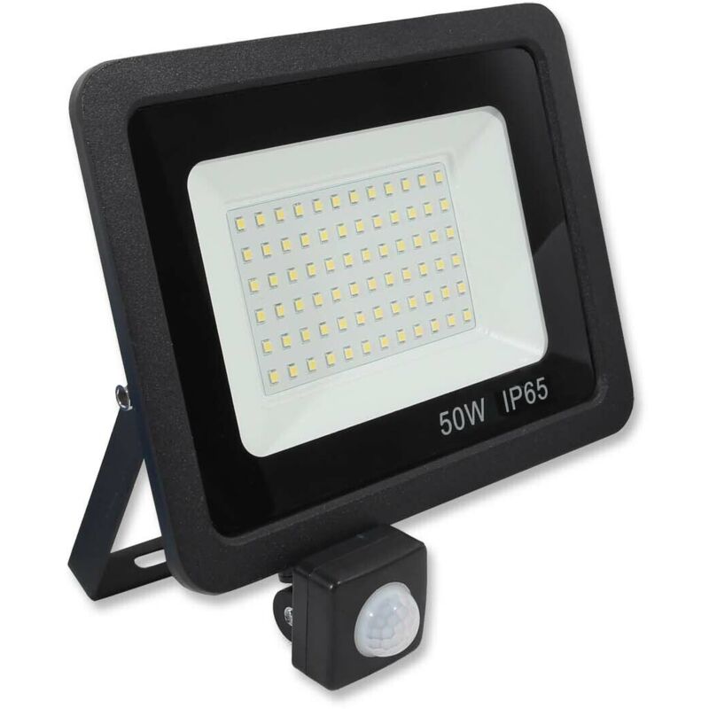 50w with PIR LED Floodlight - Black Casing