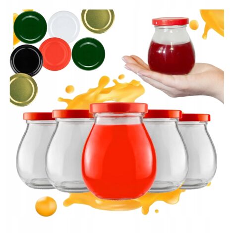 50x BARATTOLO DI VETRO MAIONESE 245 ML CON TAPPO MARMELLATA MIELE PATE 245ml