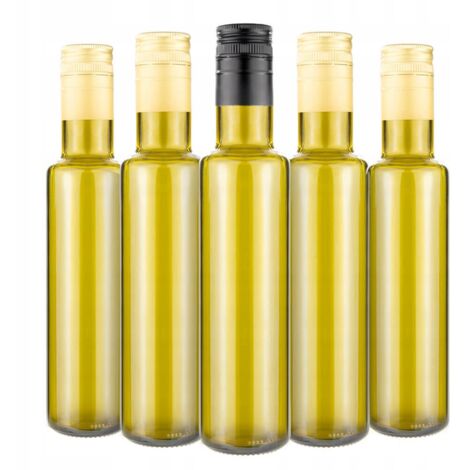50X BOTTIGLIA DORICA OLIVE 250ml PER OLIO D'OLIVA E ACETO + TAPPO