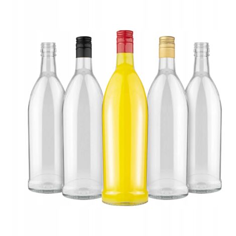 50x BOTTIGLIE DI VETRO ISKRA 500 ml + TAPPO Per Moonshine, Liquori, Vino, Succo 0,5l