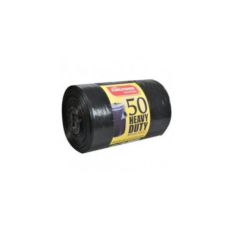 50x Heavy Duty Strong Refuse Sacks