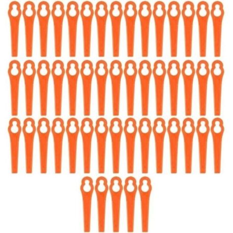 50x Lame rechange pour Einhell Batterie Débroussailleuse GE-CT 18 Li orange