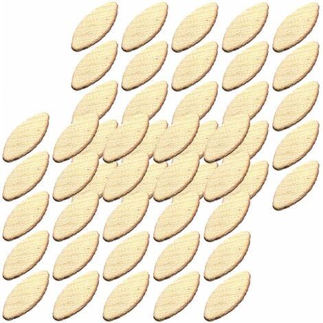 50x Lamelle d'assemblage en bois de hêtre type 20 Cheville Fraiseuse Cadre Résistance Menuiserie Assembler, 58,5 x 23 x 4mm
