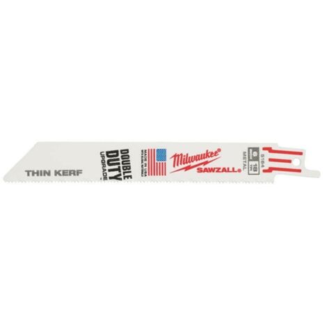 50x Milwaukee 6 Metall Säbelsägeblätter / Tigersägerblätter 150 x 1,4 mm/18 TPI
