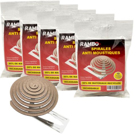 50x Mückenspiralen Insekten Spirale Anti Mücken Moskitoabwehr Insektenspirale - Räucherspirale gegen Mücken Mückenabwehr outdoor Mückenspiralen zum Aufstellen, Brenndauer bis 4h