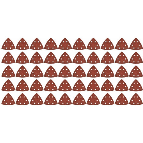 60 Stück für Holzschleifarbeiten mit 7,6 cm oszillierendem Multiwerkzeug Dreieckiges Schleifpapier mit Klettverschluss 