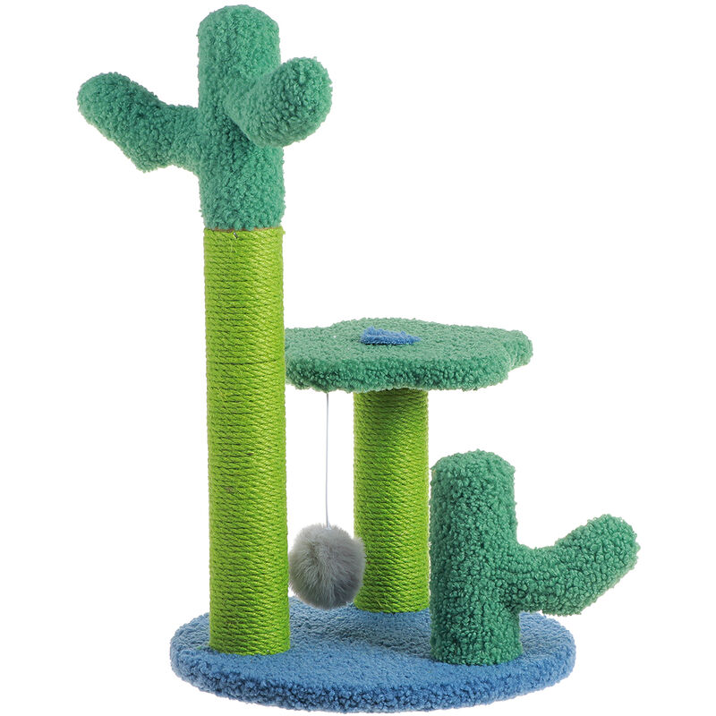 

50x30x30cm 2 en 1 Cactus Cat Scratcher Cat Scratcher Juguete A