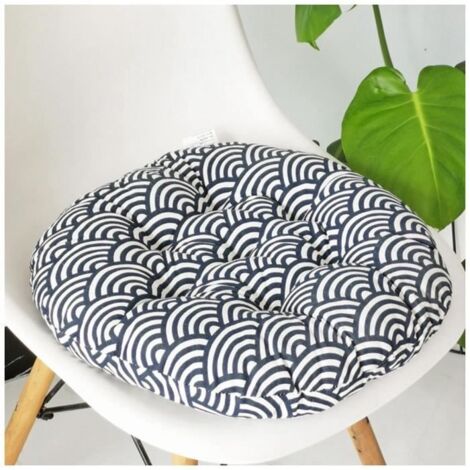 50x50cm, Coussin de Siège Rond, Décoration pour Maison, Salle à Manger ou Voiture, Coussin de Chaise Style-25