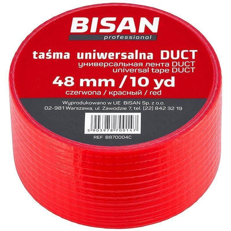 Bisan - 50yd Long Universal Red Tape Pipe Repair Plain Rugged Foam Insulation Connection