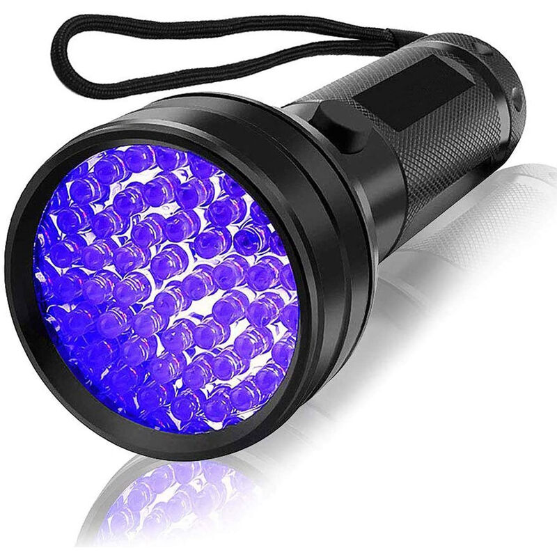 51 led luz negra linterna uv lámpara de mano Mini Detector de orina ultravioleta para mascotas para billetes falsos, orina de perros, gatos, cortinas