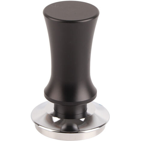 51 mm Edelstahl-Kaffeepresse, Tamper mit konstantem Druck zum Mahlen, schwarzes Barista-Zubehör.