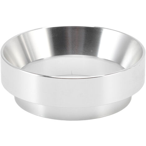 51-mm-Staubtrichter aus Aluminiumlegierung, universelle magnetische Dosierringe für Zuhause und Cafés, Silber