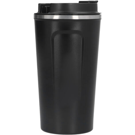 510 ml Edelstahl-Isolierbecher, Schwarz – Ideal für Autofahrten und unterwegs