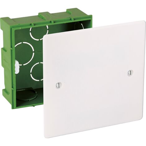 51103 Eur'ohm Boite De Dérivation Encastrée P40 90x90x40mm Pour Maconnerie