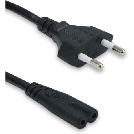- 51130 - Cordon d'alimentation Bipolaire - 1,2 m - Noir