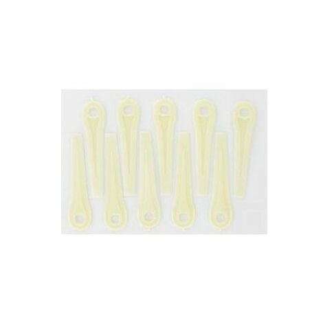 513785190 - Lame plastique FLY011 (lot de 10) pour tondeuse FLYMO