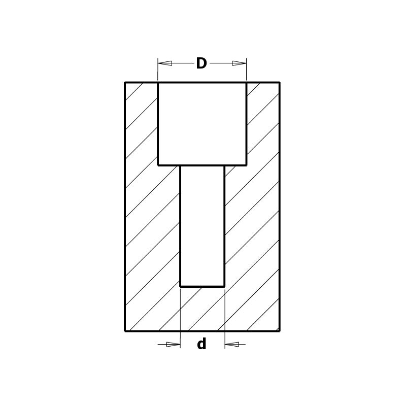 515.414.11A punta doppifori -regolabile- hw Z2+2 S=10X25 D=4/14 dx