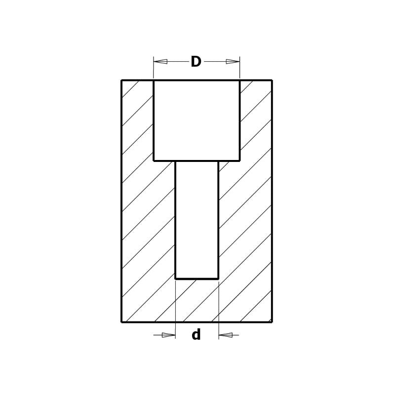 515.615.11a Punta Doppifori -Regolabile- Hw Z2+2 S=10x25 D=6/15 Dx