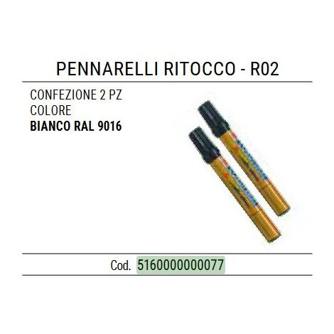 5160 - Pennarello per ritocco RAL 9016 - conf. 2 Ppz 5160000000077