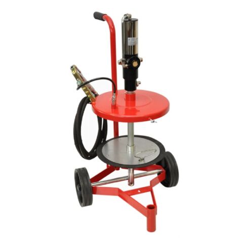 518 AEROPULSOMETRO PNEUMATICO X GRASSO x FUSTO 50KG CON RUOTE - BONEZZI ITALY