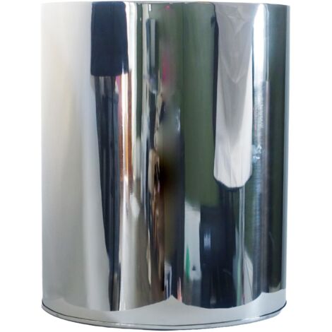51cm XL Silver Metal Planter by Leaf