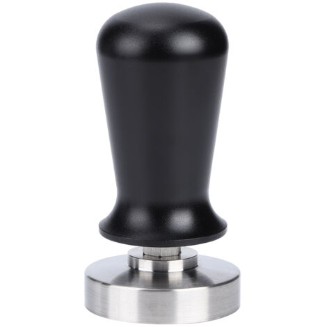 51mm Flat Base Stainless Steel Spring Coffee Tamper Powder Tamping Tool for Home Coffee Shop