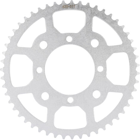 51T 420 Kettenrad hinten, Kettenrad aus harter Stahllegierung für Motorradgetriebe.
