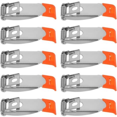 51x18mm 10 Pièces Downlight Pince À Ressort Luminaires Ressort En Acier Plafonniers Panneau Lumineux Luminaires LED Plafonnier Panneau Lampe Clips Accessoires D'Éclairage Encastrés Orange