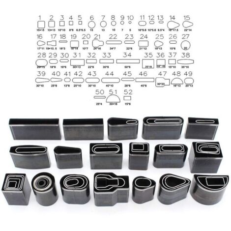 52-Piece Leather Cutting Tool Kit, Hand Punch Cutter for Leatherworking and Crafts