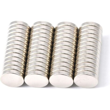 52 pièces Aimants 10x2 mm extrêmement puissants, environ 2 kg de force de adhérence