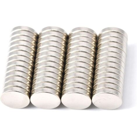 52 pièces Aimants 10x2 mm extrêmement puissants, environ 2 kg de force de adhérence