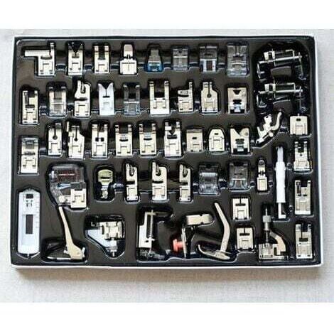 52 pièces de machine à coudre de pied multifonction de pied de presse professionn pour frère, chanteur et machine à coudre de maison, 505A ensemble de pied de presse +