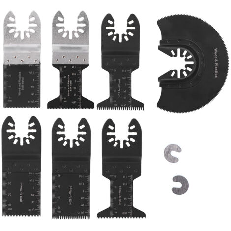 52 Pièces Lames Multifonctions pour Outil Oscillant, en Acier Carbone Haute Résistance - Kit Accessoires Bricolage