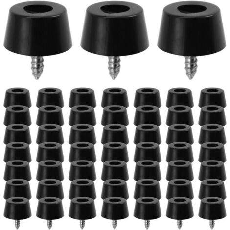 52 piezas de patas de goma para tablas de cortar (0,31 x 0,59 pulgadas) Antirrayas para sillas y otros muebles