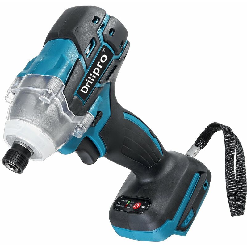 

Drillpro - 520N.m Llave de impacto inalámbrica sin escobillas 2700RPM Destornillador eléctrico Interruptor de cambio continuo adecuado para batería