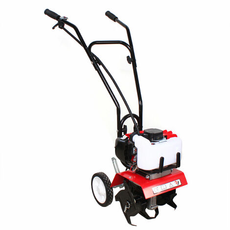 52CC 2-Takt Benzin Motorhacke Ackerfräse Bodenfräse Gartenfräse Radantrieb 1.9KW 7000r/min