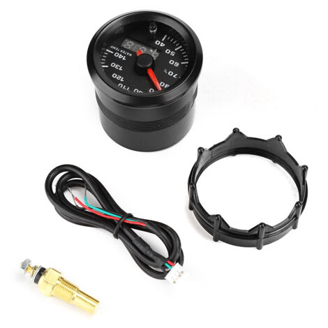 52mm / 2in 7 couleurs affichage LED 40-140 ℃ jauge de température d'eau de voiture avec capteur