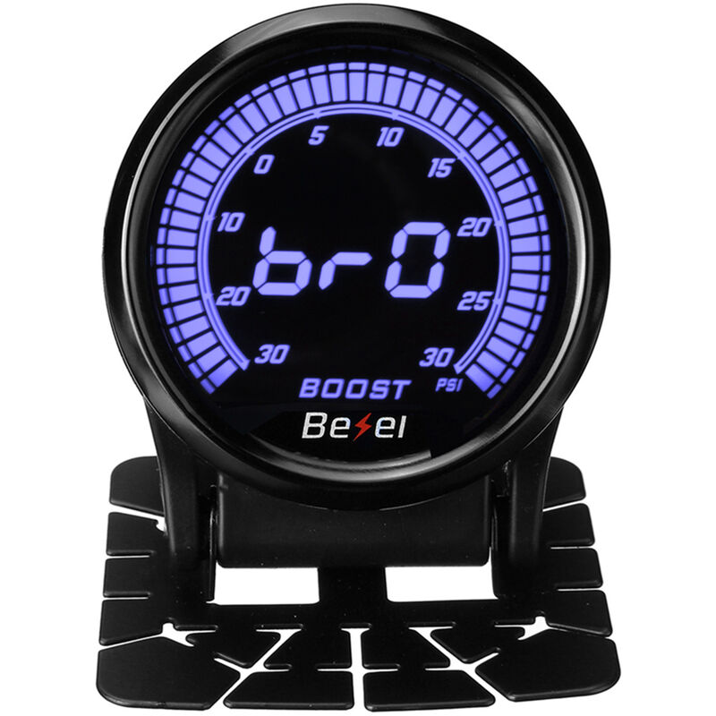 Drillpro - 52mm Car Turbo Boost Pressure Gauge Meter Digital led Display 30PSI For 12V Vehicle